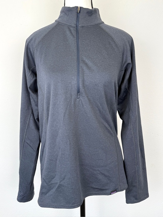 Patagonia Tops - Patagonia Size M Blue/Gray Capilene Midweight 1/4 Zip Polartec Baselayer